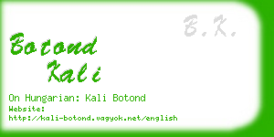 botond kali business card